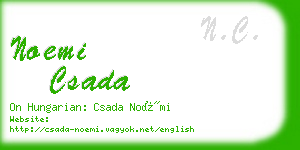 noemi csada business card